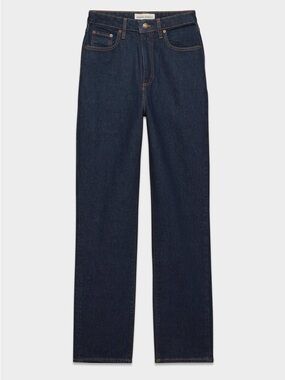 Denim Rowan Super High Rise Dark Blue Straight-Leg Jean